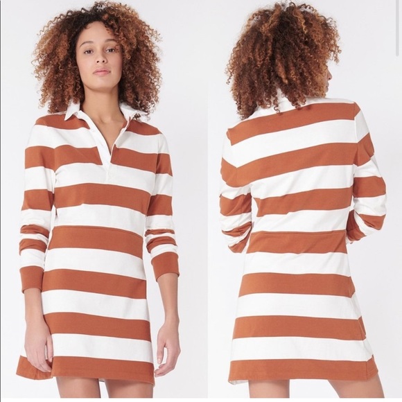 VERONICA BEARD Striped Dusty Rugby Dress -XS - Picture 1 of 6